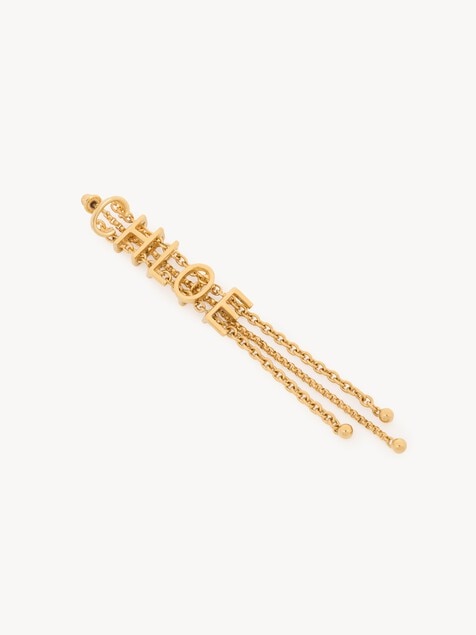 The Chlo&eacute; Mini Belt dangling earrings