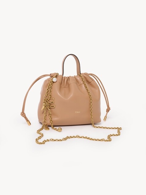 Mini Chlo&eacute; Icons shoulder bag with chain in soft leather