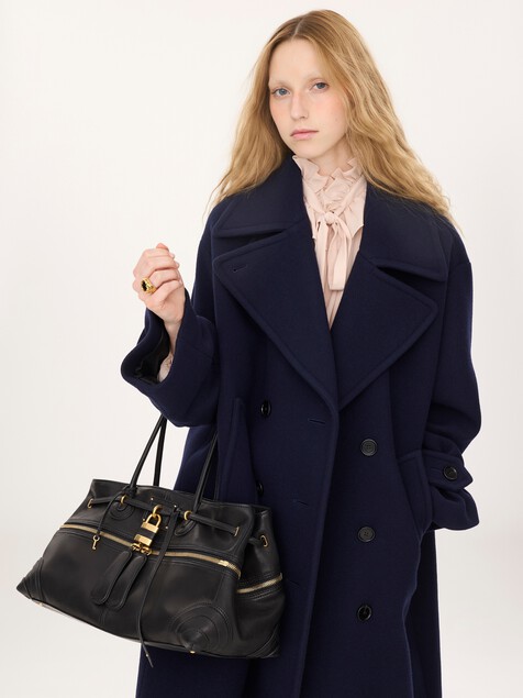 Gro&szlig;e Paddington Sling East-West-Tasche aus weichem Leder