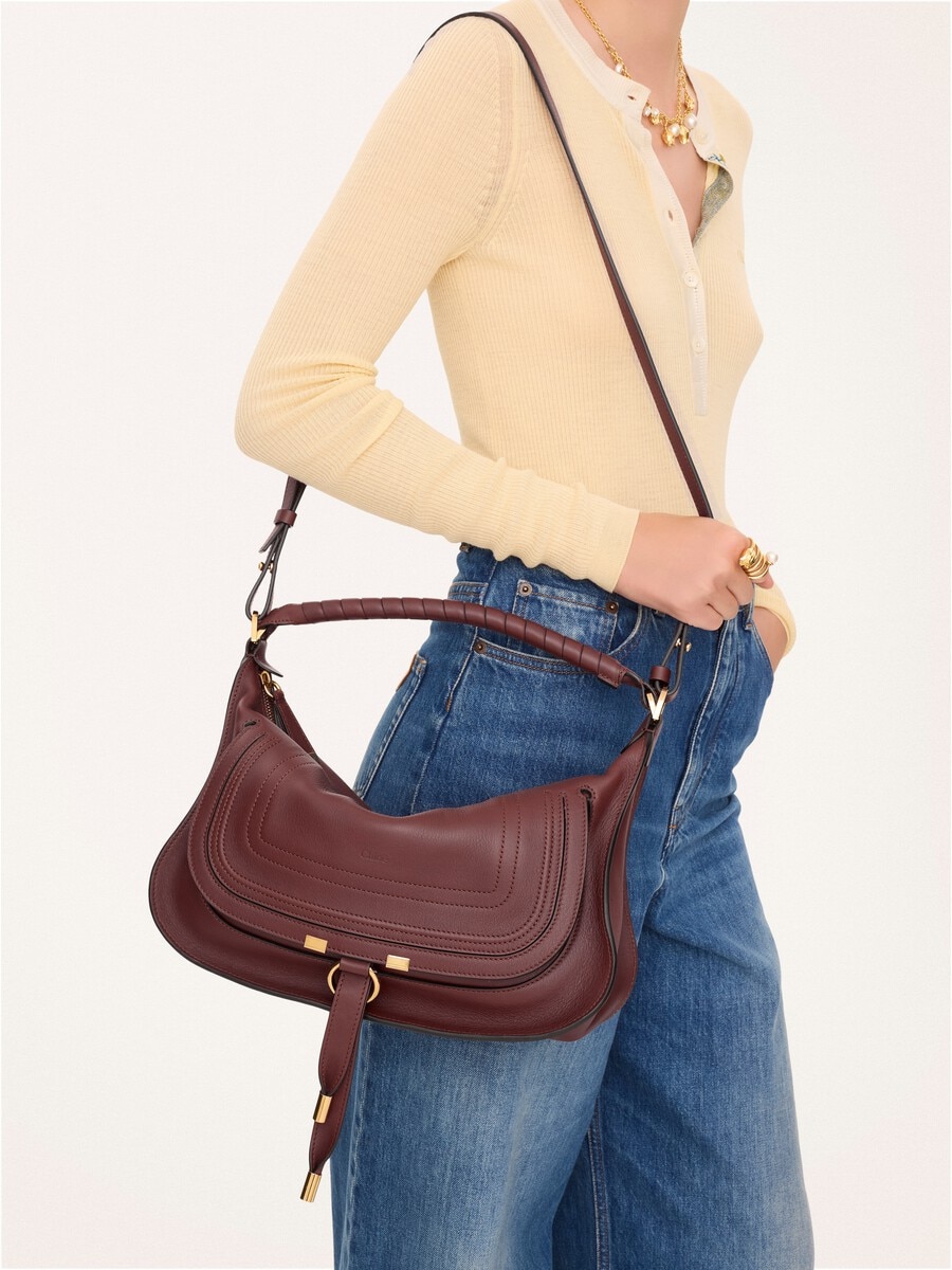 Small Marcie shoulder bag in soft leather - 3