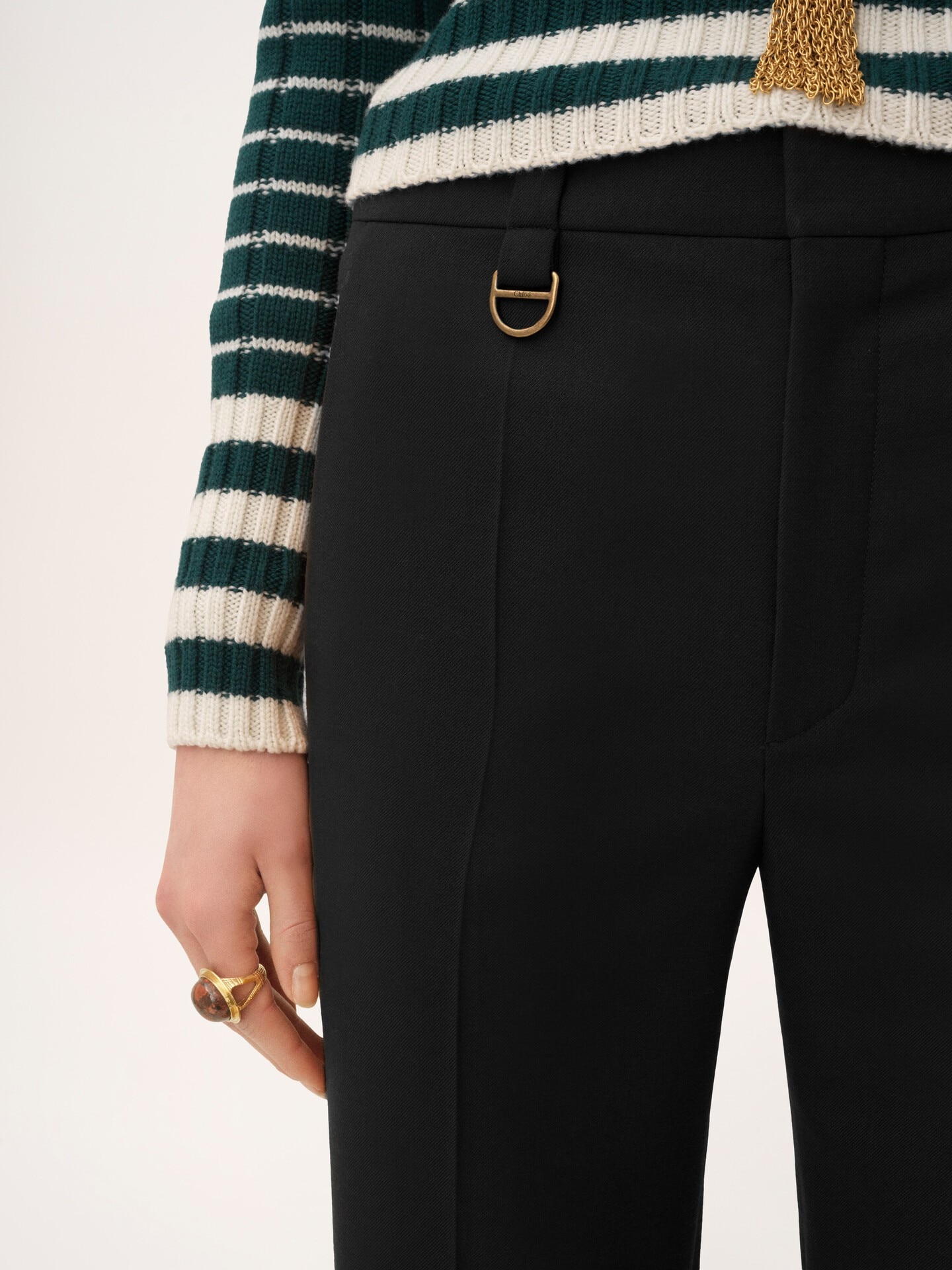 Pantalon de costume en laine grain de poudre - 8