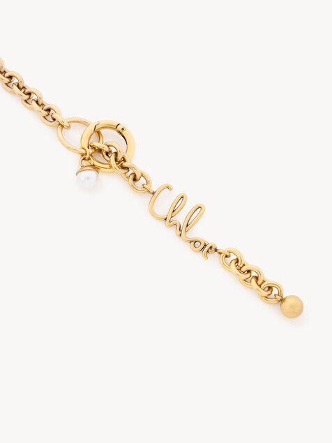 Chlo&eacute; Icons strap in metal