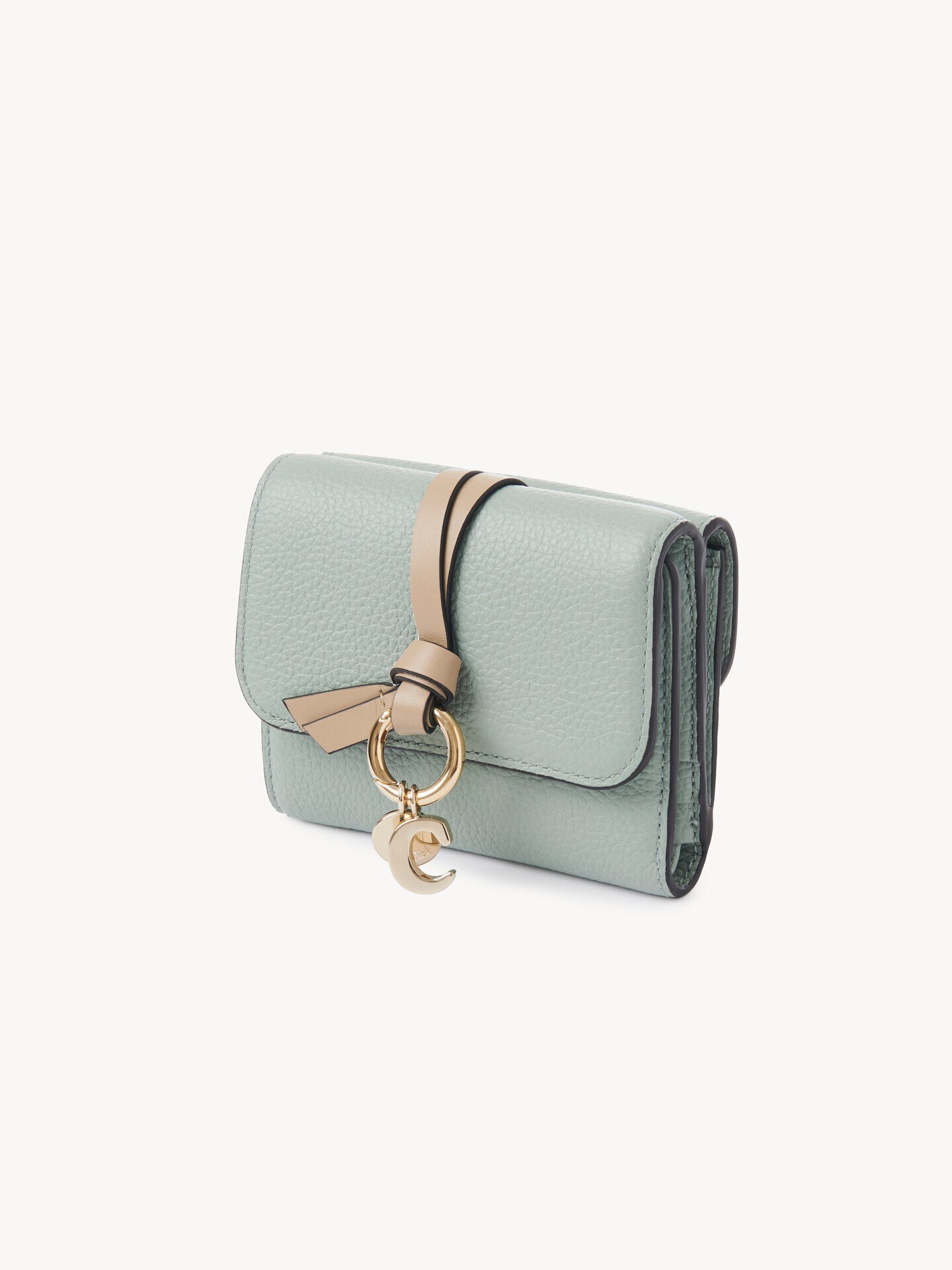 Small Alphabet tri-fold in grained leather - 3