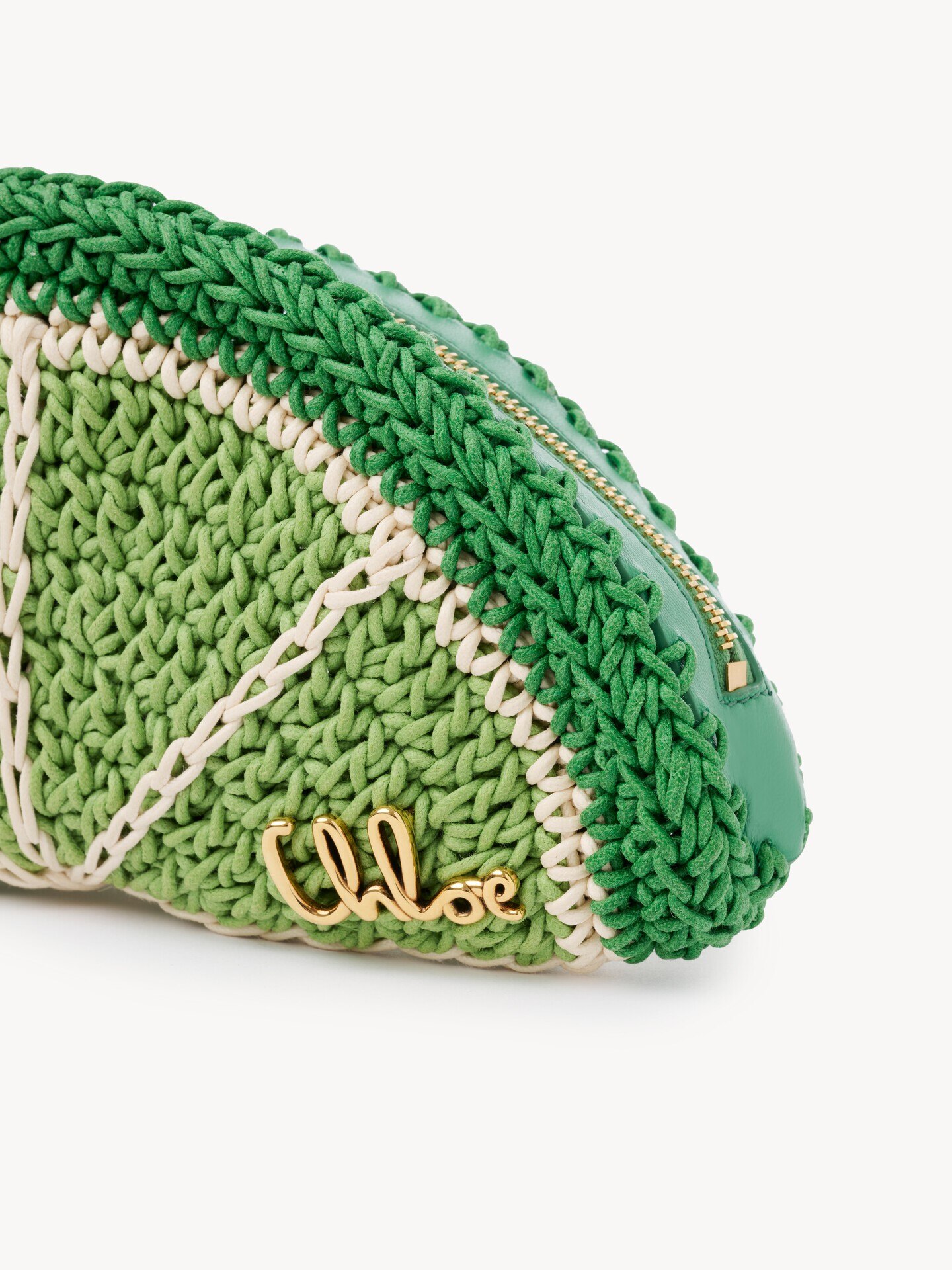Chlo&eacute; Tropicus Lime Slice pouch in waxed cord - 6