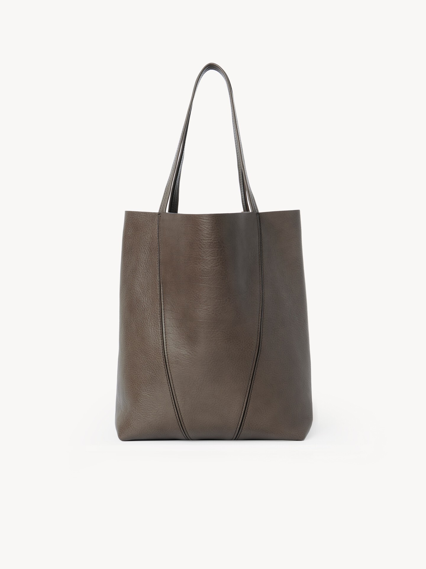Chlo&eacute; Spin tote bag in grained leather - 4