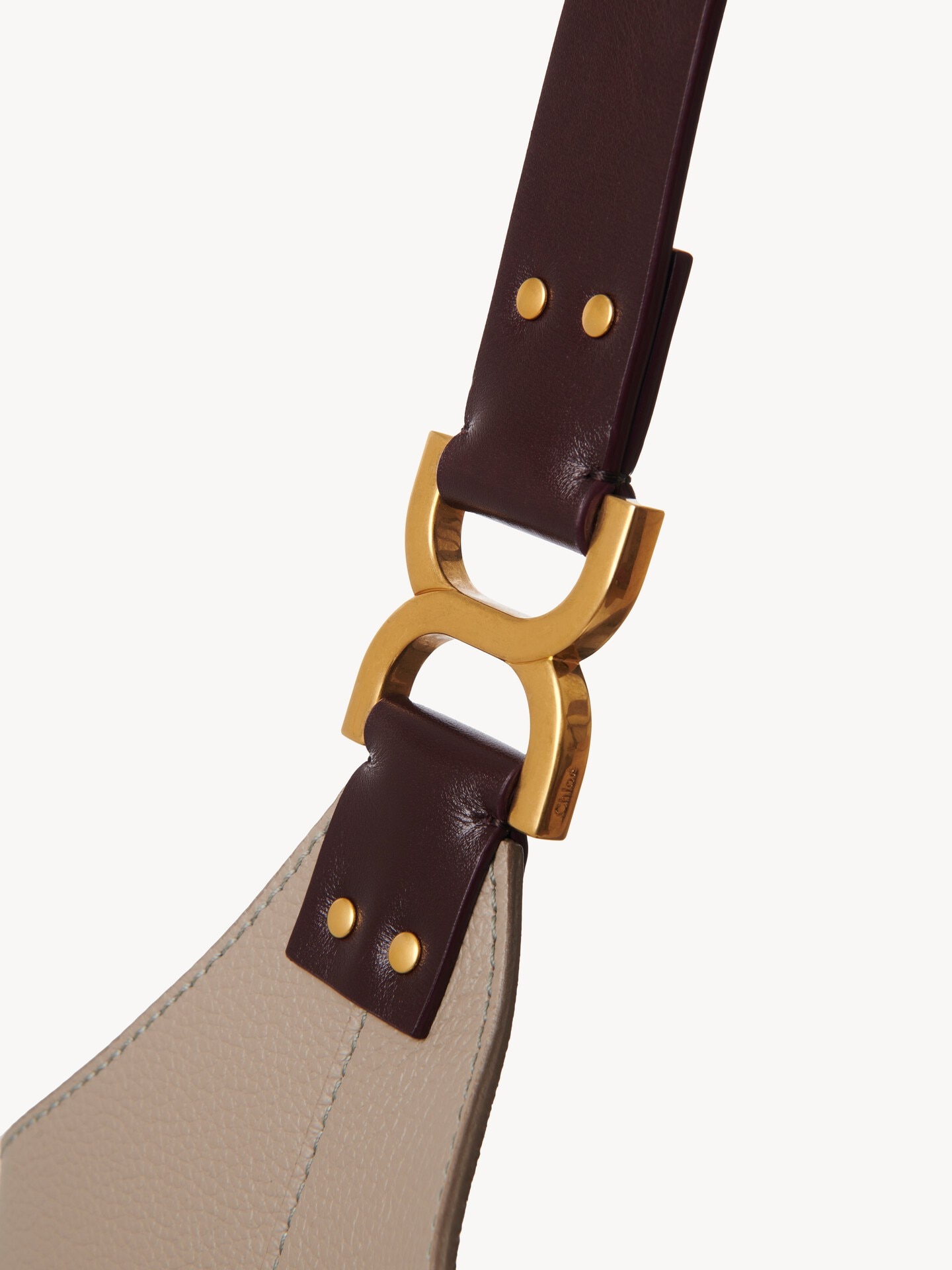 Sac hobo Marcie en cuir grain&eacute; - 8