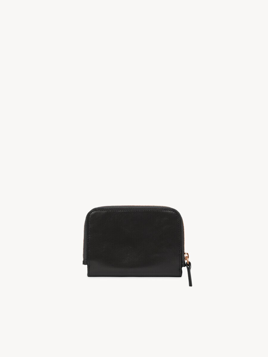 Alphabet bi-fold wallet in shiny leather - 5