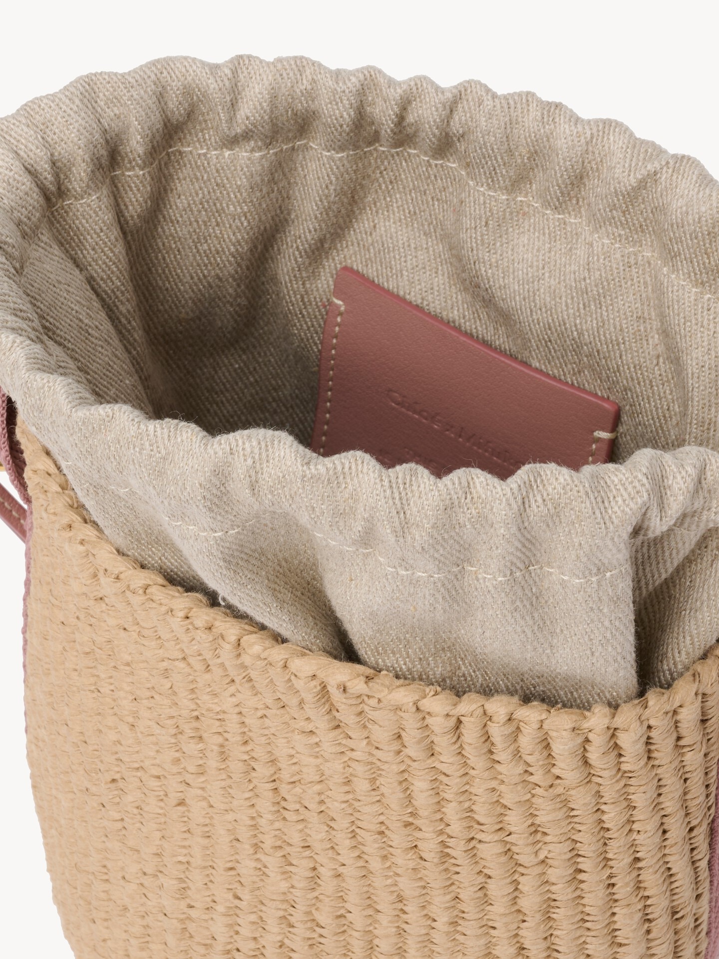 Small Woody basket in natural fibers - 5.0