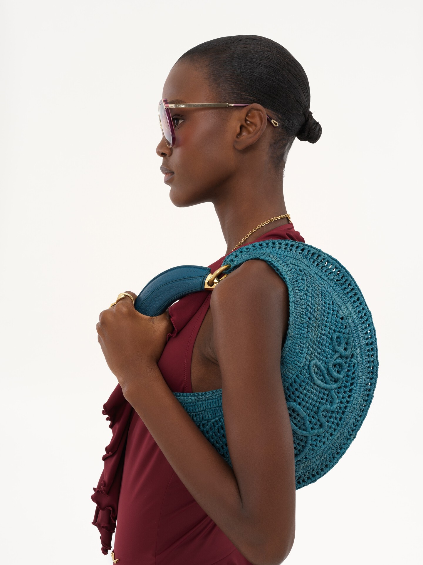 Summer Banana Hobo Bag aus geflochtenen Fasern - 3