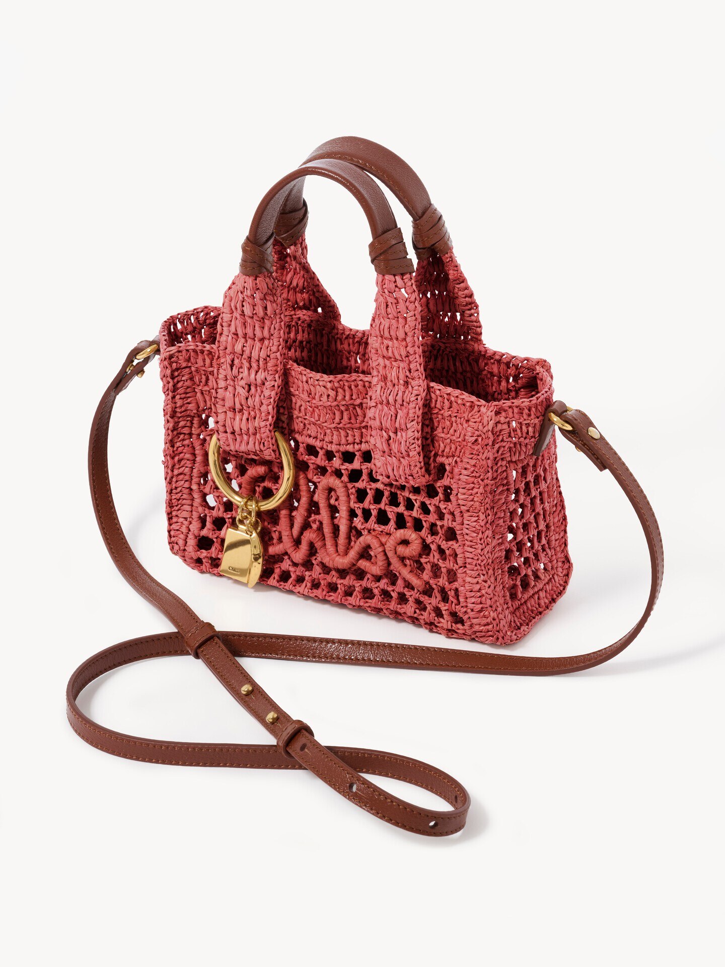 Tote bag Mini Summer Banana in rafia - 3