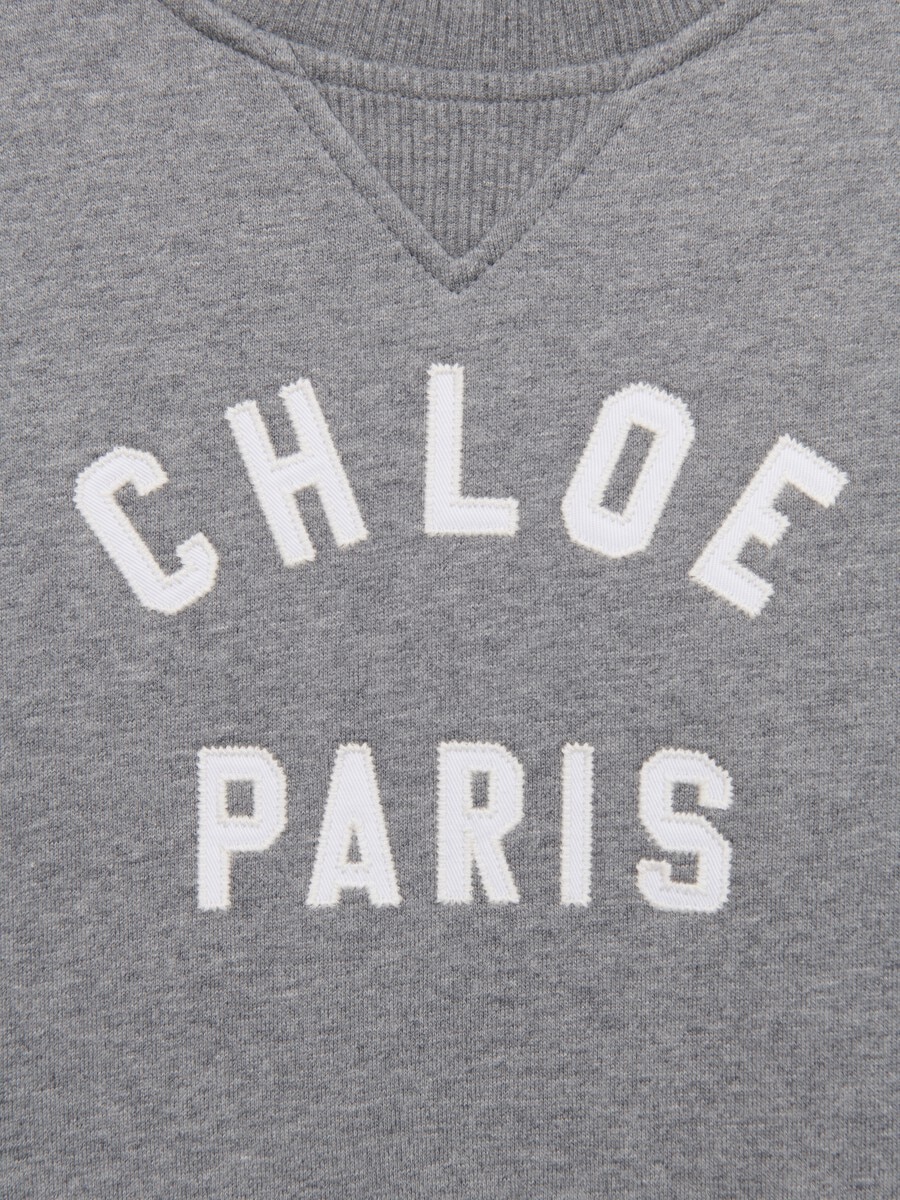 Kids' long-sleeve logo dress - 4