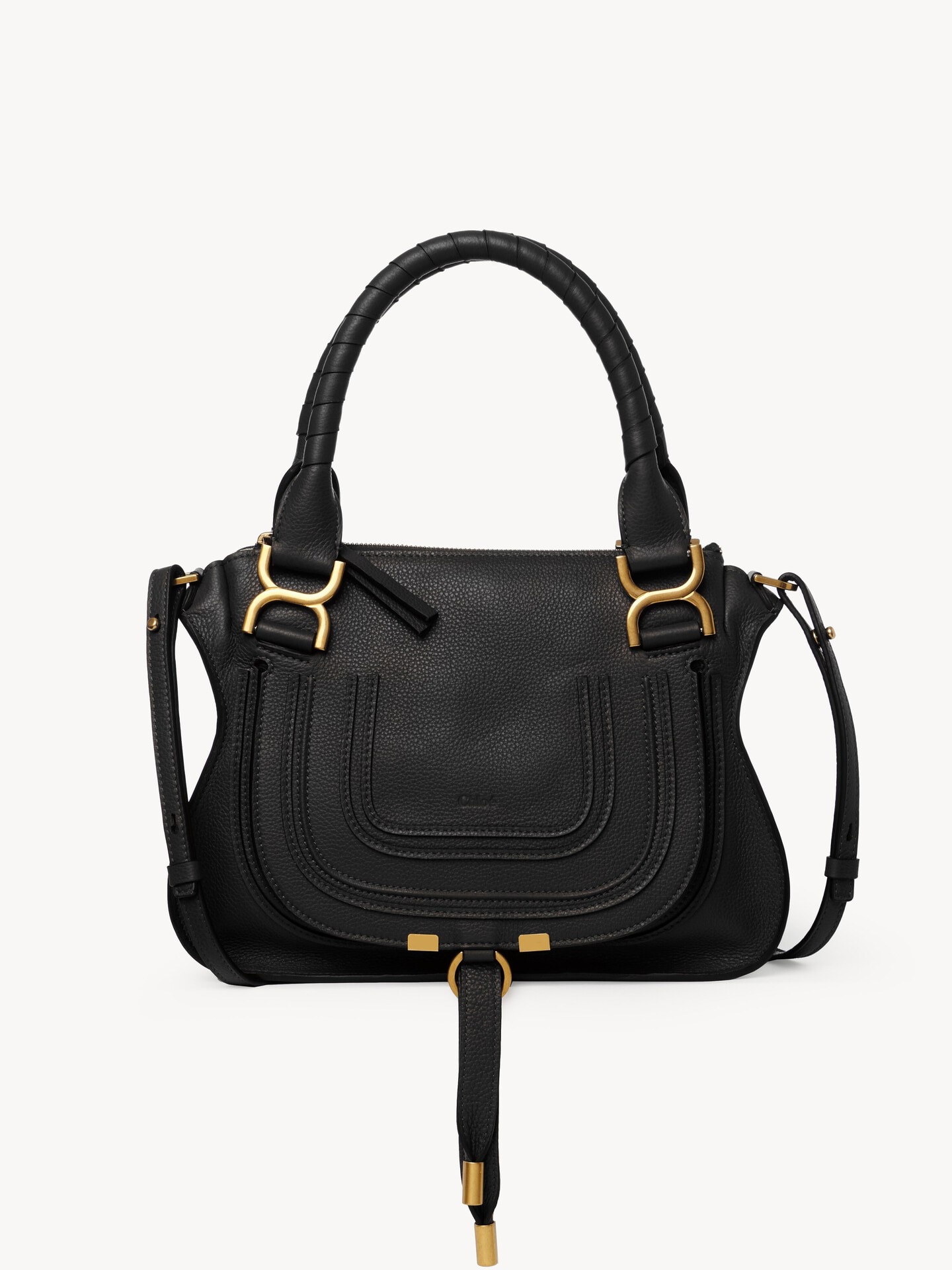 Small Marcie bag in grained leather - 2