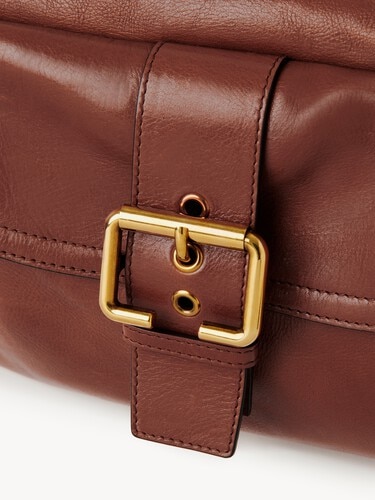 Camera bag in shiny leather - 7