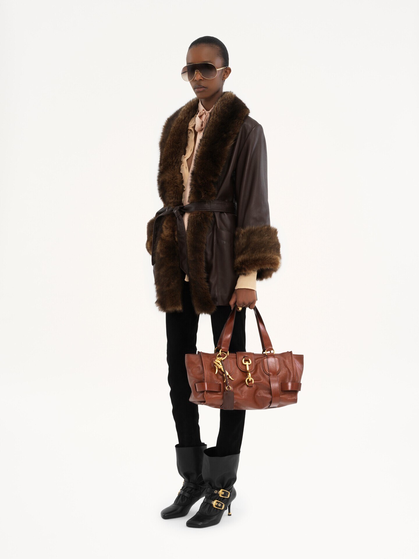 Bolso de mano Kerala&nbsp;25 de cuero suave - 7