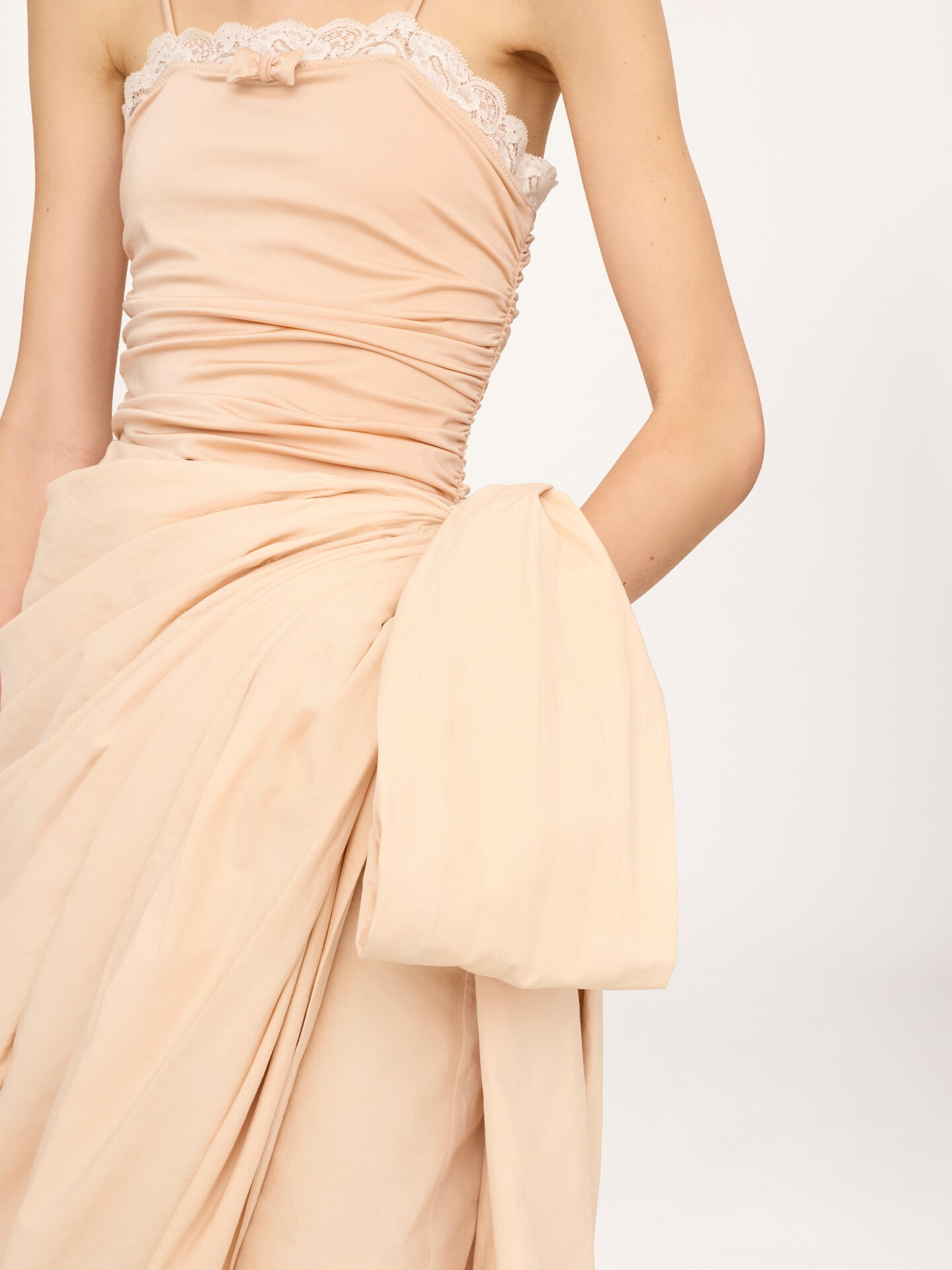 Knee-length wrap skirt in cotton poplin - 6