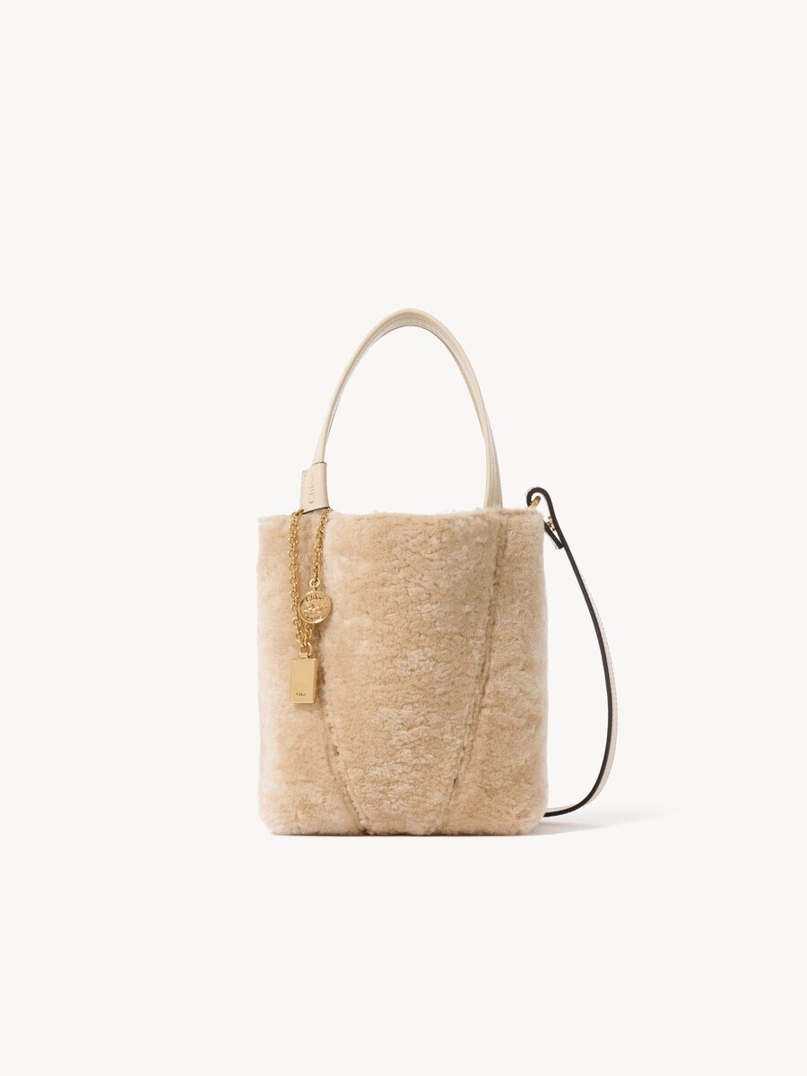 Petit sac cabas Chlo&eacute; Spin en shearling - 2