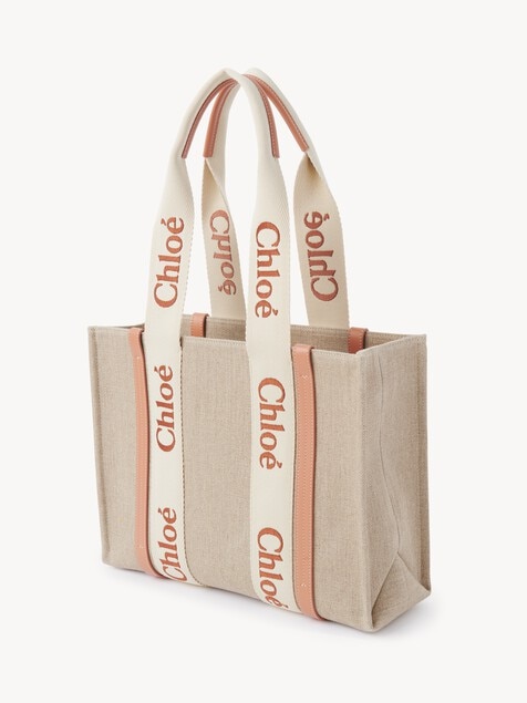 Woody tote bag in linen