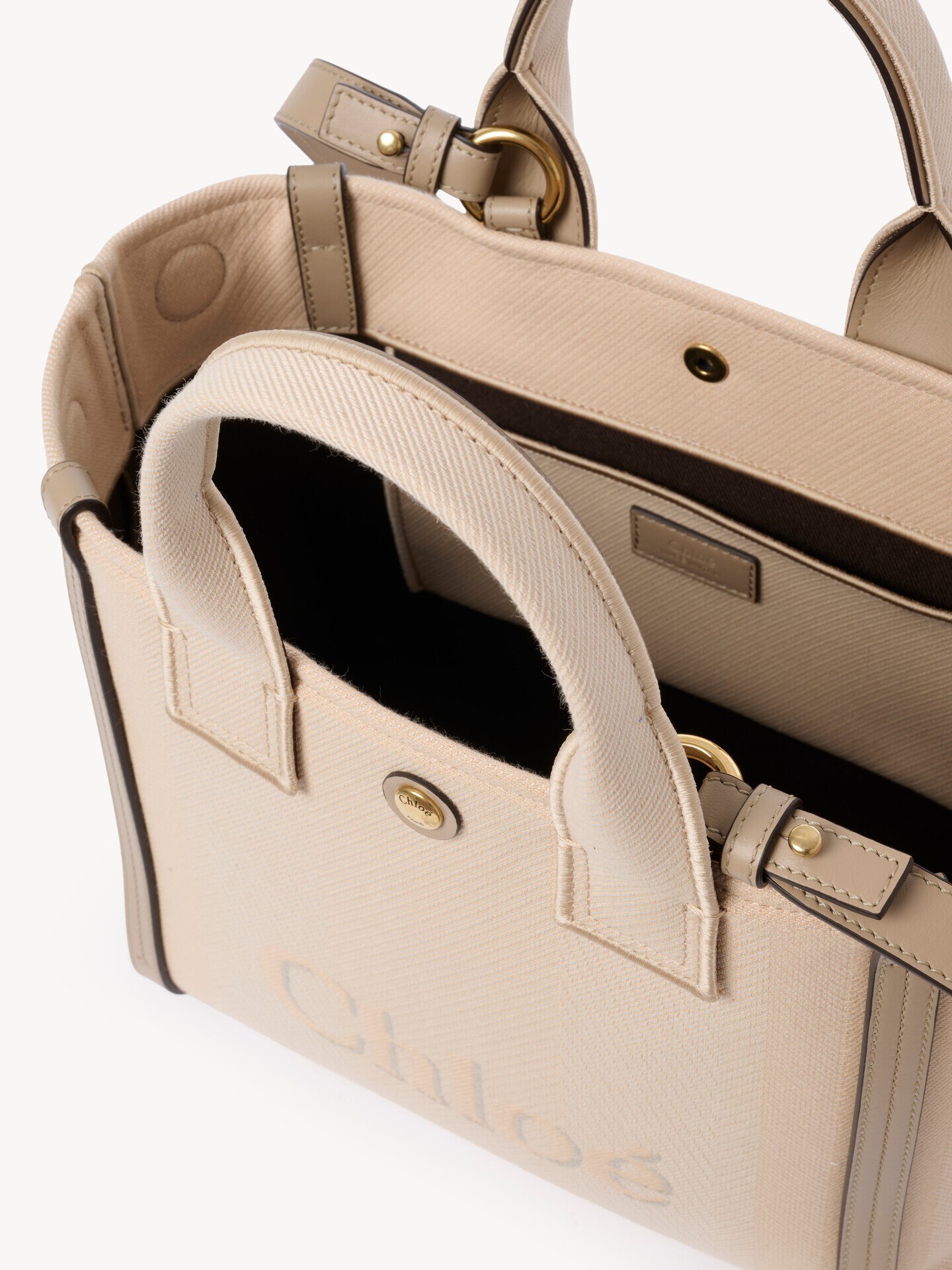 キャンバス製Chlo&eacute; Carryスモールトートバッグ - 6