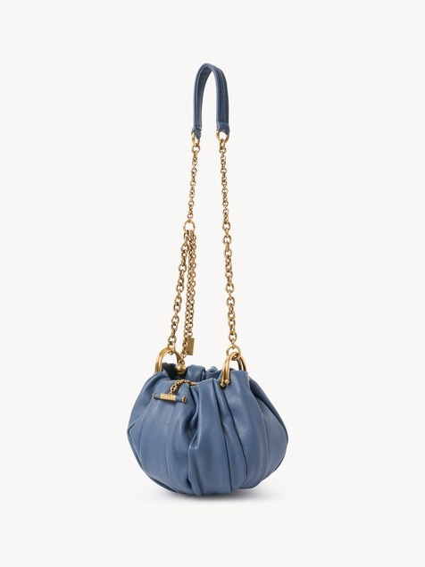 Chlo&eacute; Pliss&eacute; Schultertasche mit Kette aus plissiertem Leder