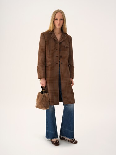Small Chlo&eacute; Spin tote bag in shearling - 7