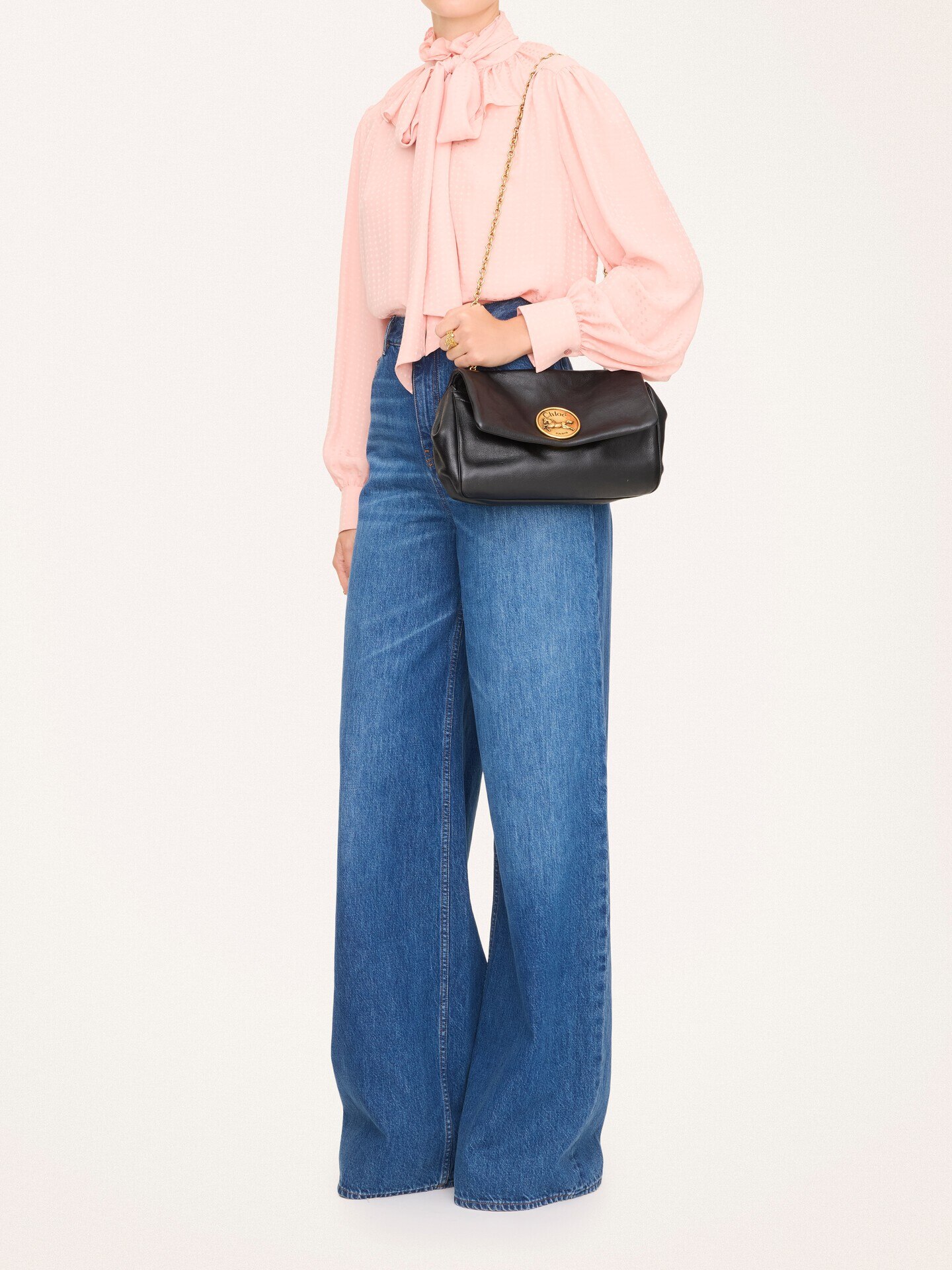 Chlo&eacute; Heritage shoulder bag in grained leather - 7.0