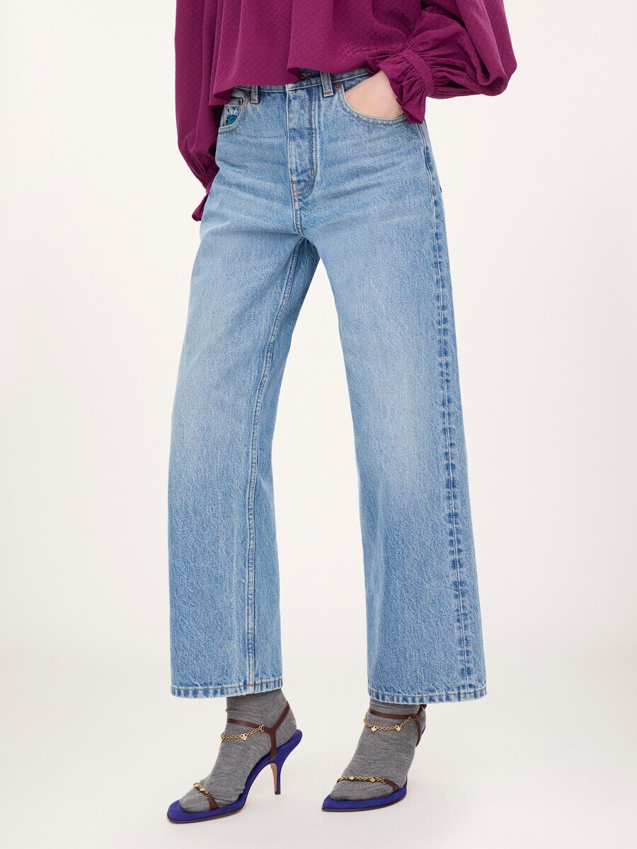 Straight jeans in denim - 4