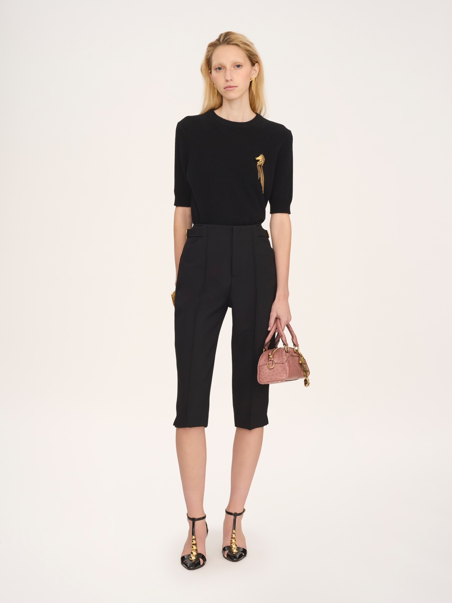 Short-sleeve jumper in a merino & cashmere wool knit - 3