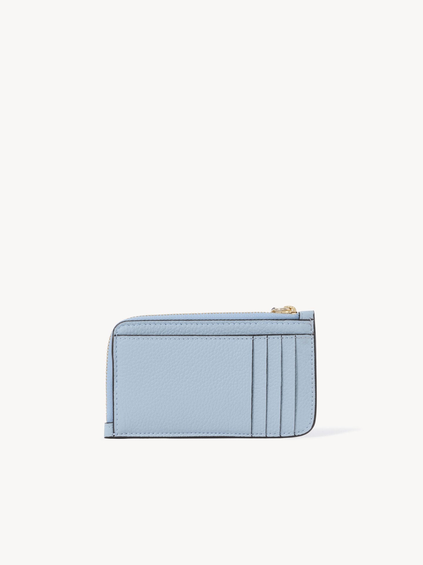 Alphabet wallet in grained leather - 4.0