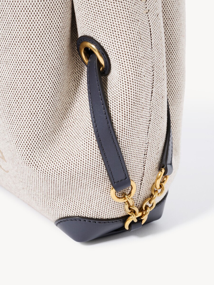 Small Chlo&eacute; Clover double carry bag in canvas - 7