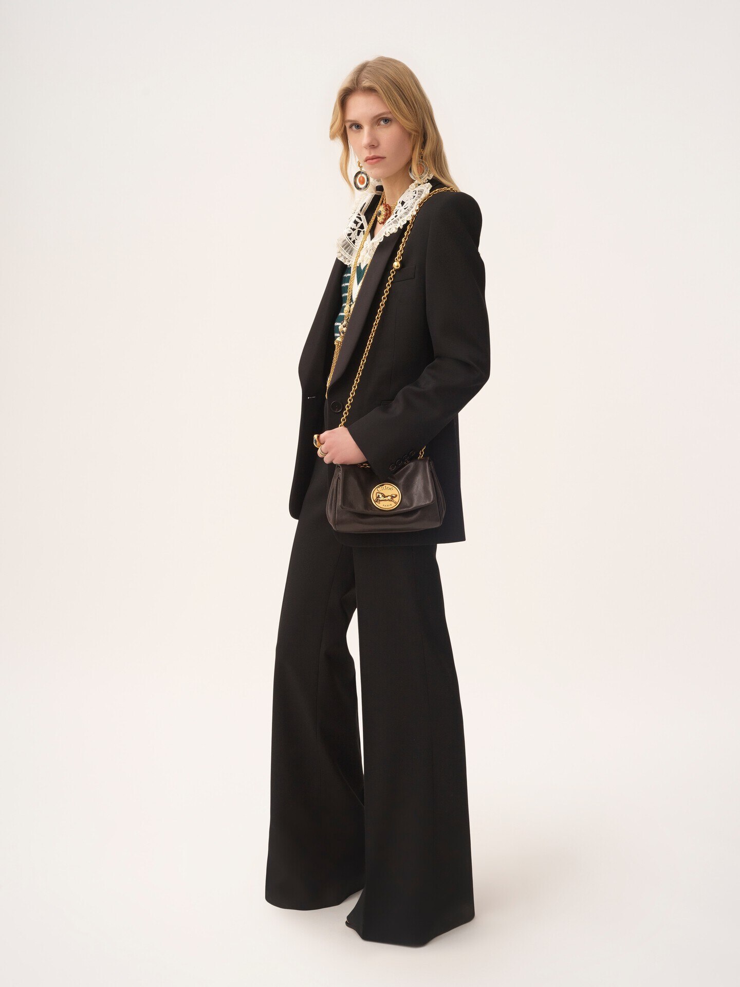 Small Chlo&eacute; Heritage shoulder bag in grained leather - 9