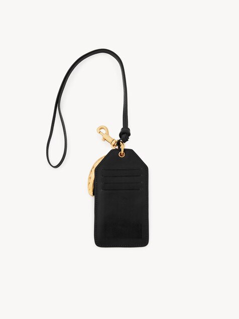 Porte-badge banane Chlo&eacute; Symbols en cuir brillant