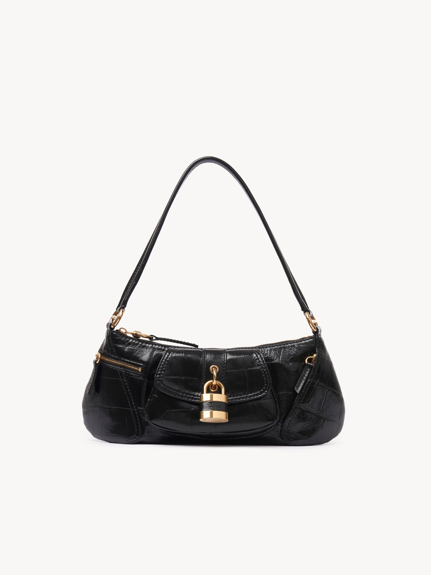 The 99 shoulder bag in croco-effect leather - 2