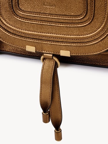 Small Marcie bag in metallic leather - 9