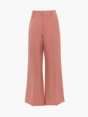 Flared bootcut trousers in wool gabardine - 2