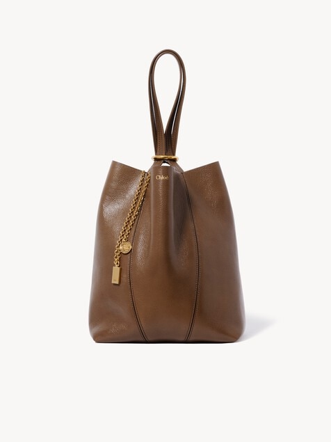 Chlo&eacute; Spin tote bag in grained leather