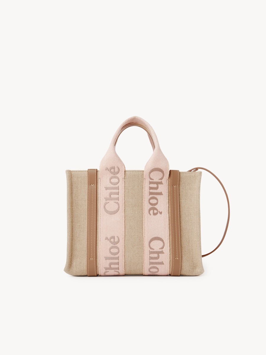 Bolso tote peque&ntilde;o Woody de lino - 3