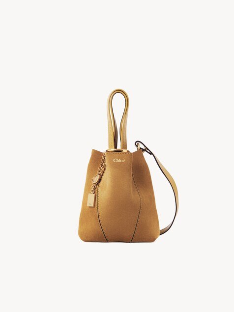 Small Chlo&eacute; Spin tote bag in suede leather