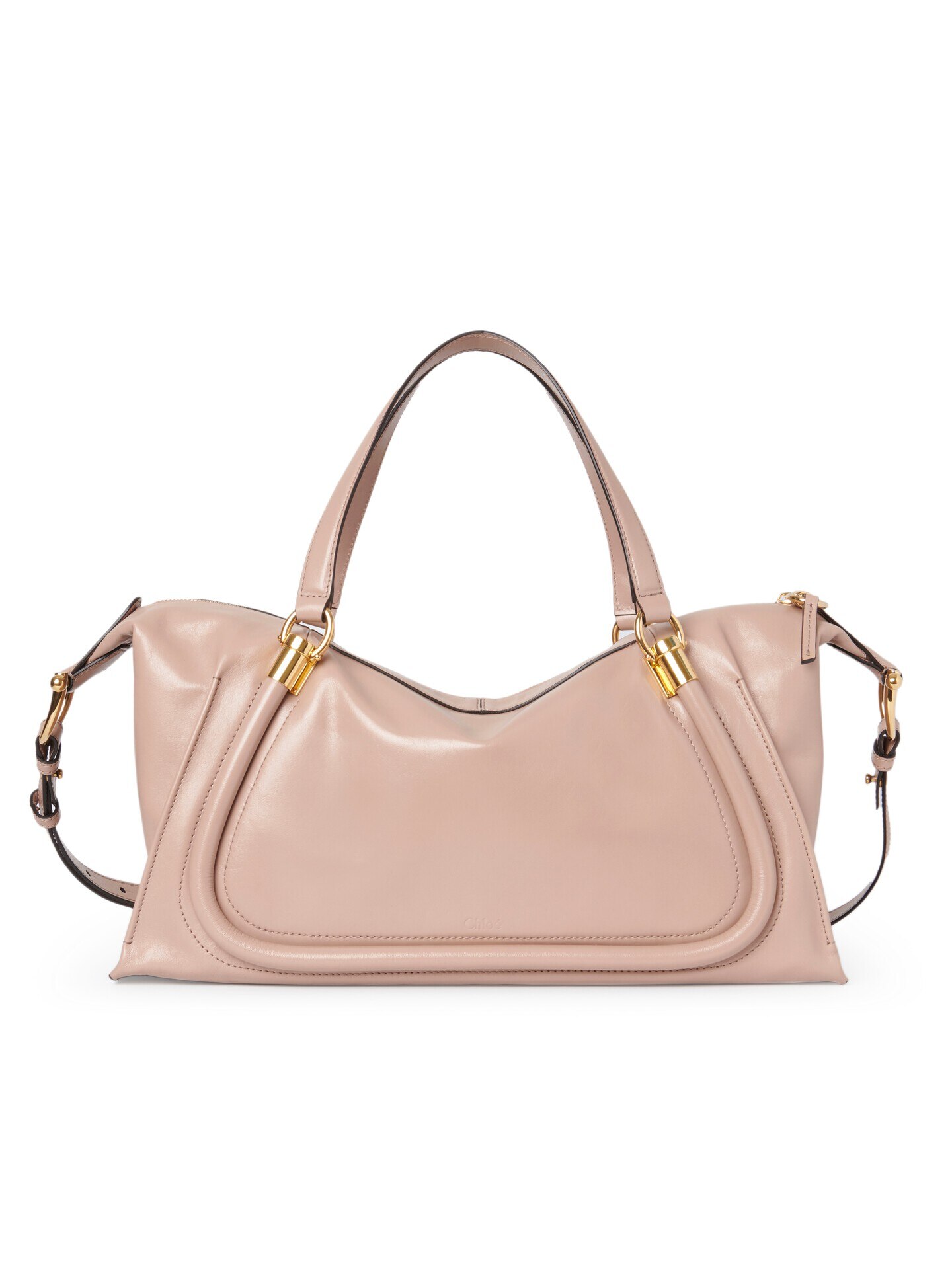 シャイニーレザー製Paraty 24バッグ 黒 - Chloé