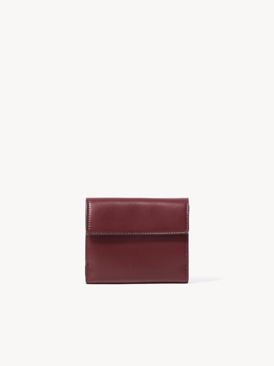 Small Envelope tri-fold in soft & suede leather - 4