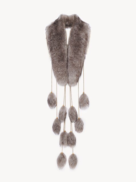 &Eacute;charpe Treasure Tails en shearling