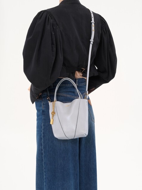 Small Chlo&eacute; Spin tote bag in grained leather