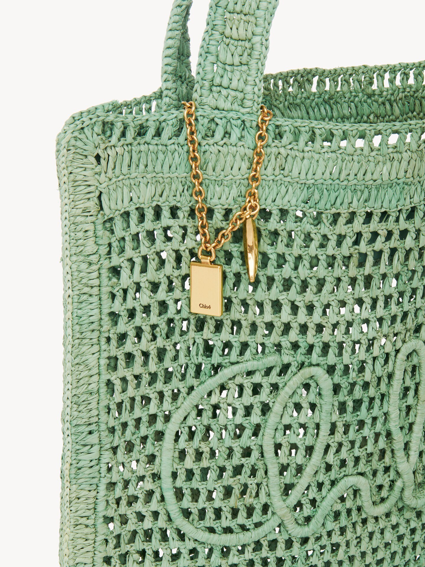 Summer Banana tote bag in raffia - 7