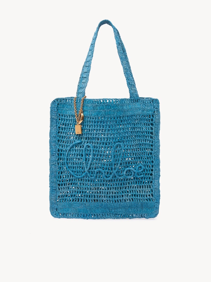 Tote bag Summer Banana in rafia - 1