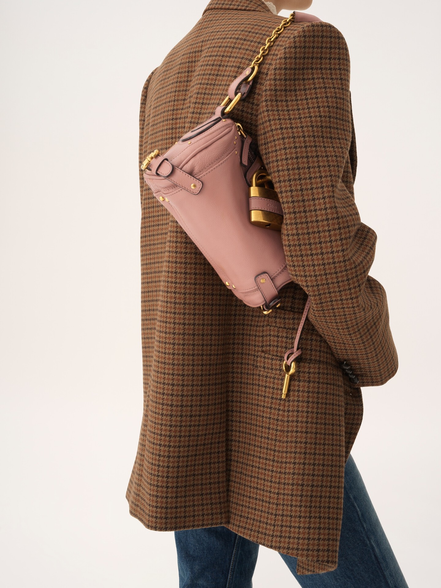 Small Paddington chain bag in grained leather - 7.0