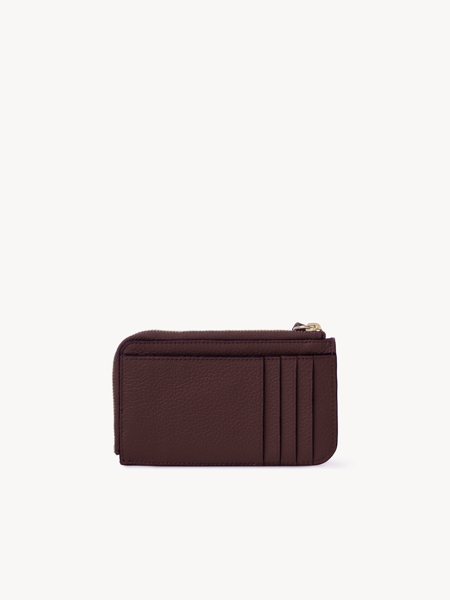 Alphabet wallet in grained leather - 2.0
