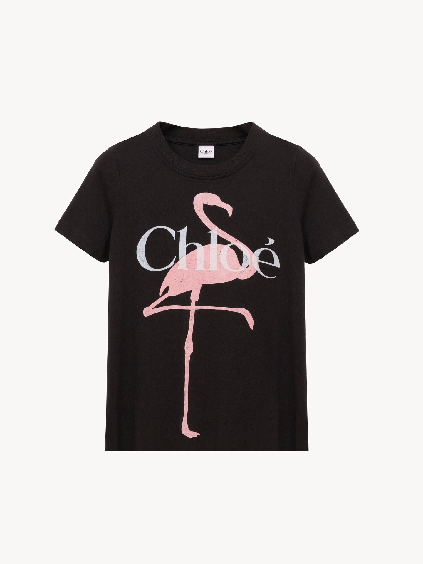 Camiseta ajustada con logotipo de jersey de algod&oacute;n - 2