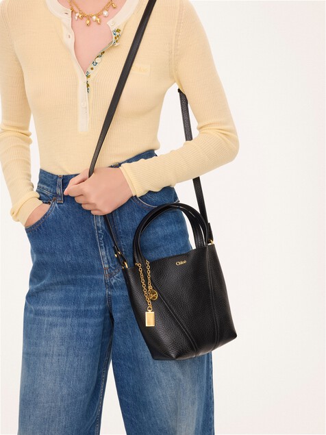 グレインレザー製 Chlo&eacute; Spinスモールトートバッグ
