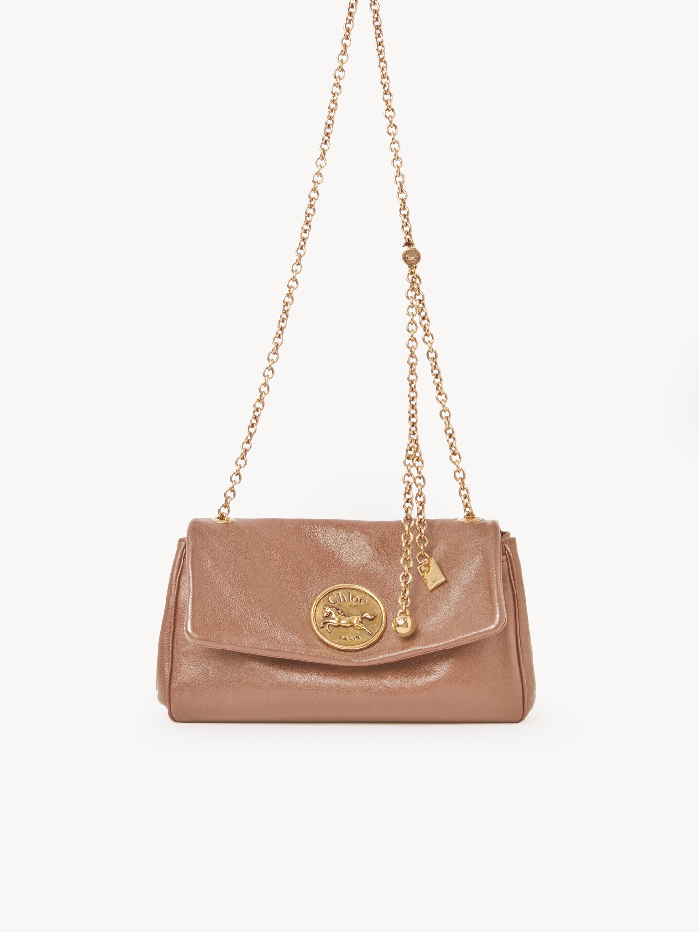 Chlo&eacute; Heritage shoulder bag in grained leather - 1.0