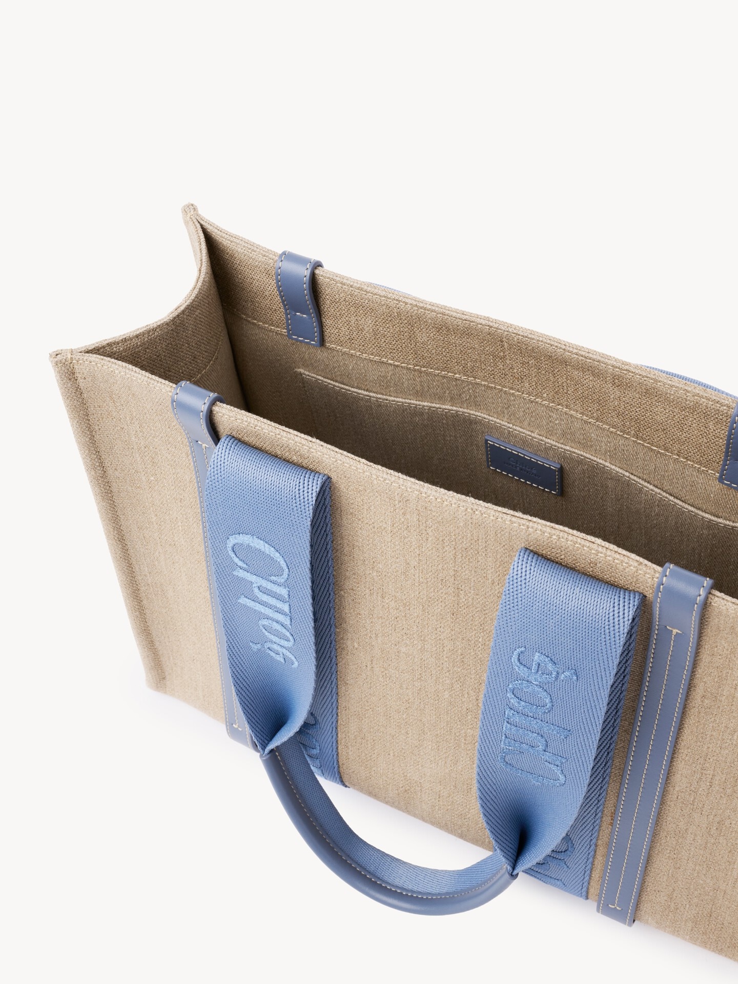 Woody tote bag in linen - 6