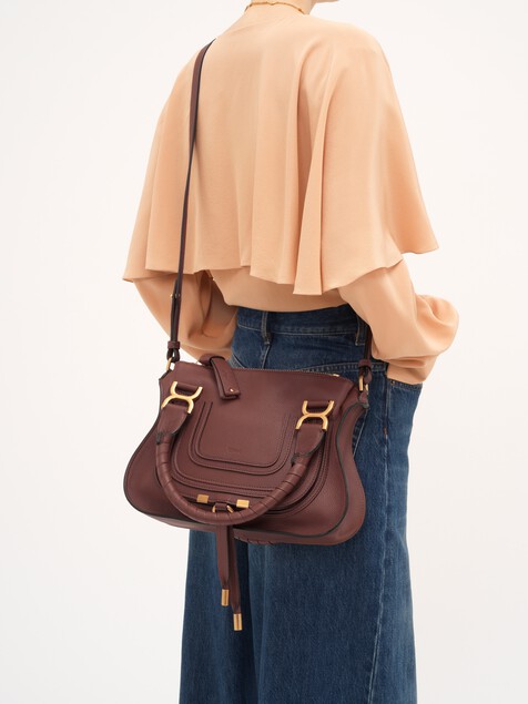 Small Marcie bag in grained leather